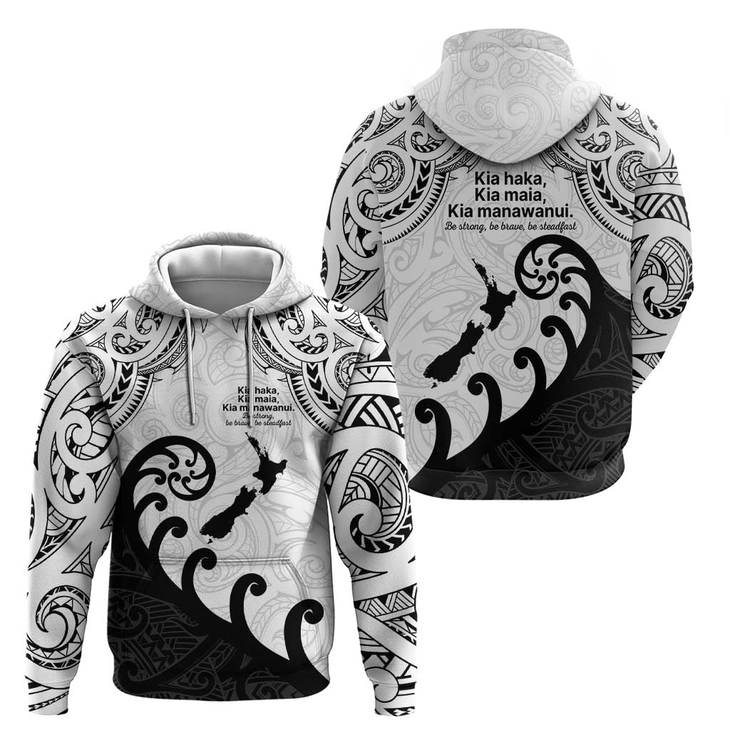 Kia Haka Maori language Zip Hoodie Te Reo Maori Inspired Art LT9 - Polynesian Pride