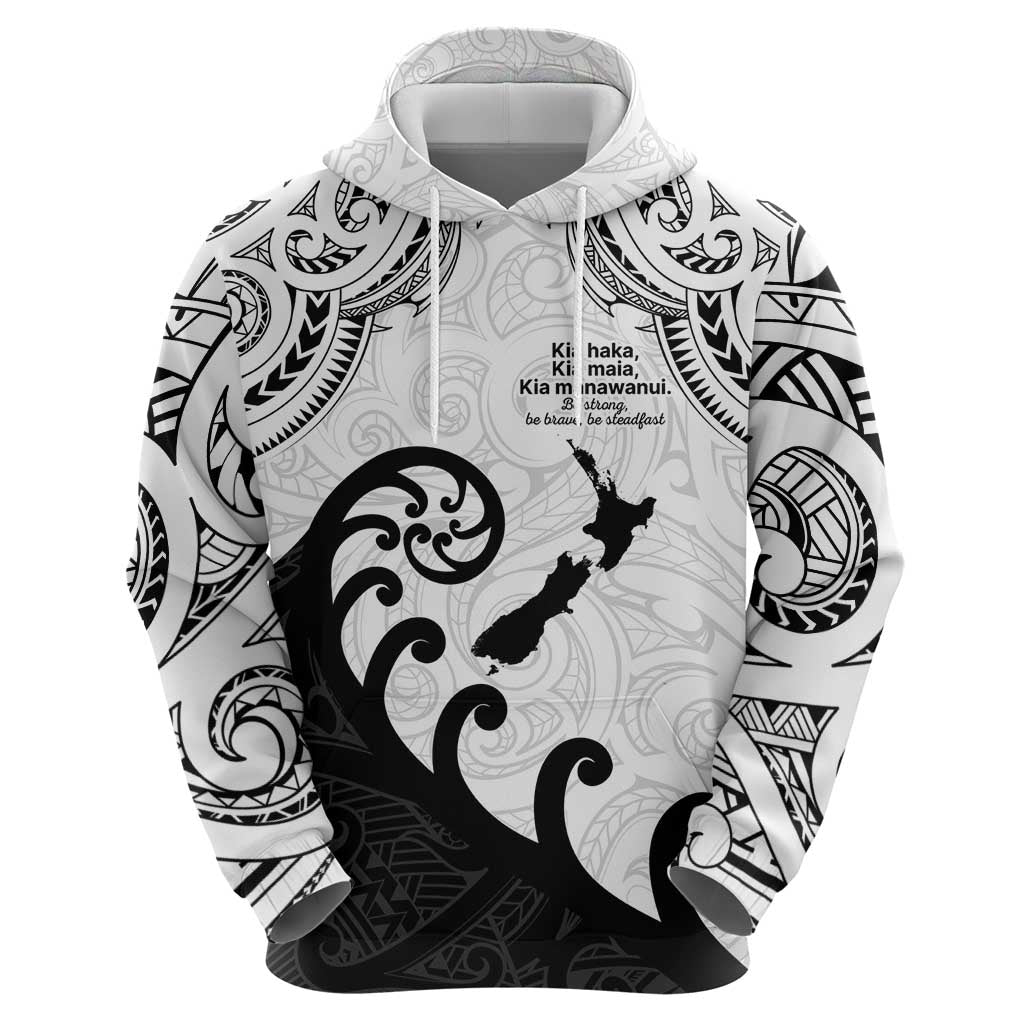 Kia Haka Maori language Zip Hoodie Te Reo Maori Inspired Art LT9 - Polynesian Pride