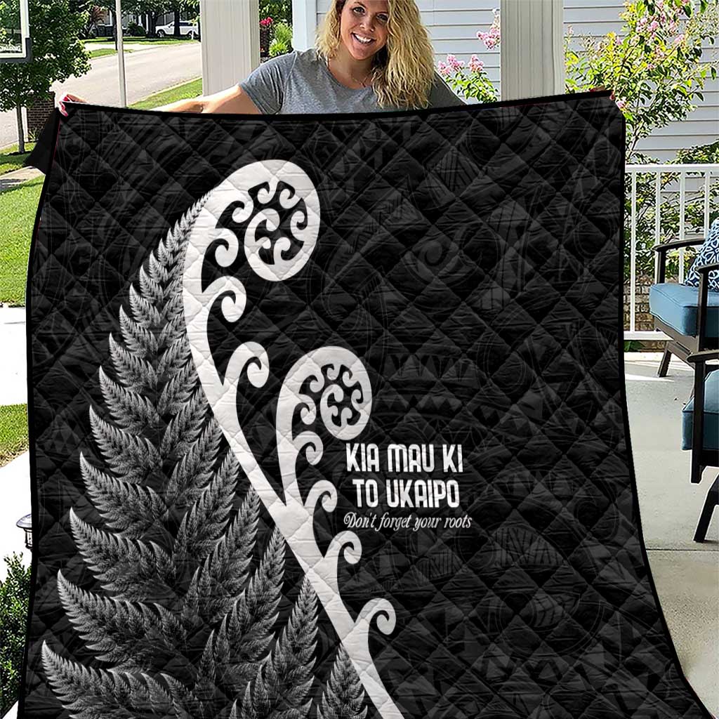 Kia Mau Ki To Ukaipo Quilt Te Reo Maori Koru Fern Art