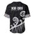 Kia Ora Maori Language Baseball Jersey Te Reo Maori Koru Fern Art