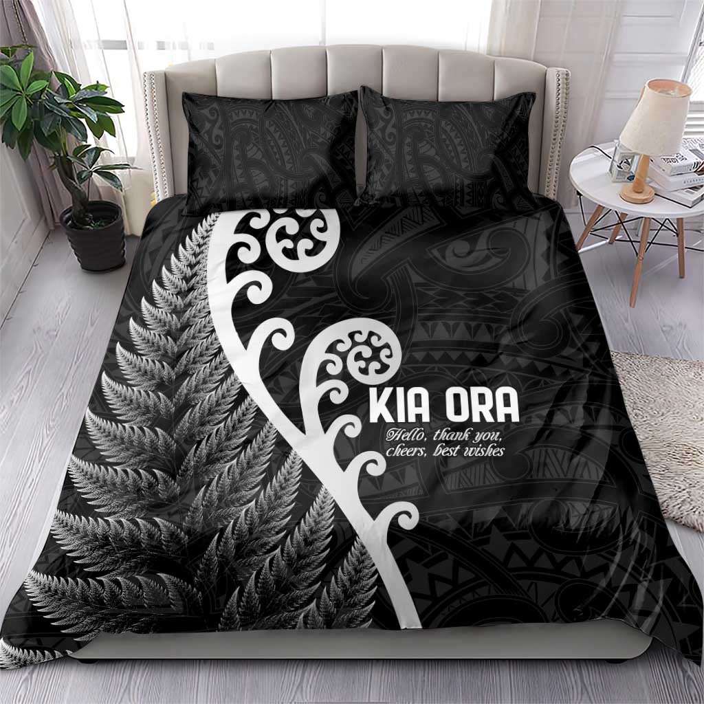 Kia Ora Maori Language Bedding Set Te Reo Maori Koru Fern Art LT9 - Polynesian Pride