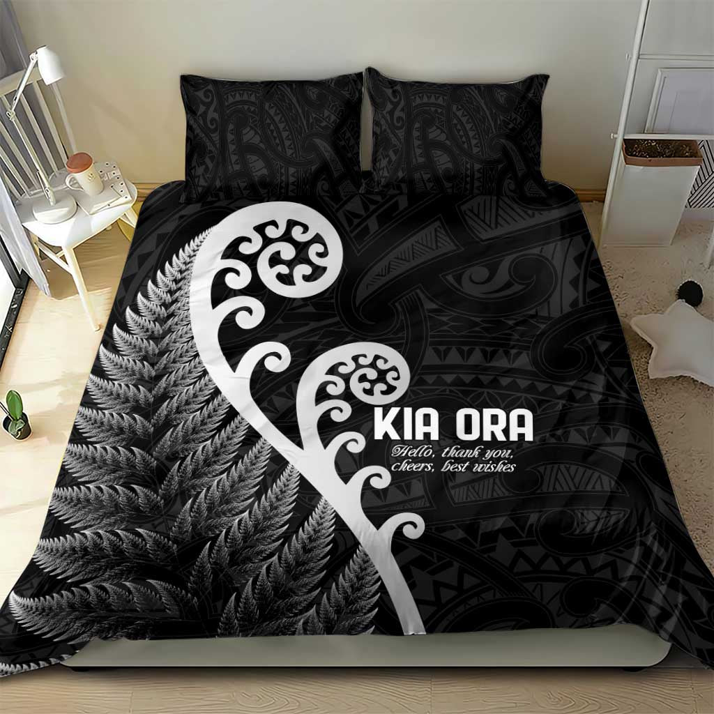 Kia Ora Maori Language Bedding Set Te Reo Maori Koru Fern Art LT9 - Polynesian Pride
