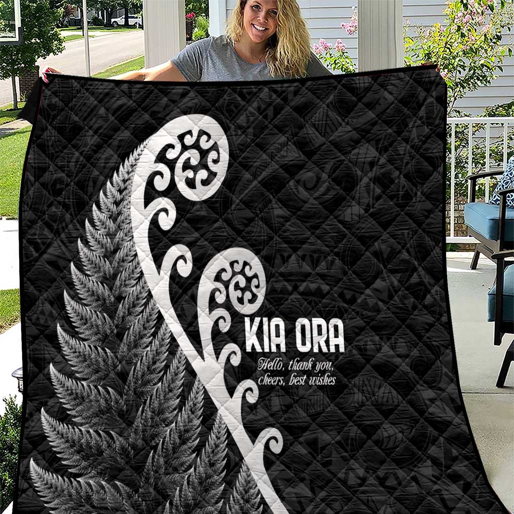 Kia Ora Maori Language Quilt Te Reo Maori Koru Fern Art