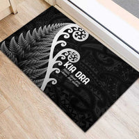 Kia Ora Maori Language Rubber Doormat Te Reo Maori Koru Fern Art LT9 - Polynesian Pride