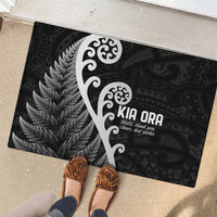 Kia Ora Maori Language Rubber Doormat Te Reo Maori Koru Fern Art LT9 - Polynesian Pride