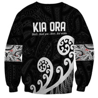 Kia Ora Maori Language Sweatshirt Te Reo Maori Koru Fern Art LT9 - Polynesian Pride