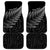 New Zealand Te Reo Māori Car Mats Simple Black Fern