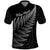 New Zealand Te Reo Māori Polo Shirt Simple Black Fern