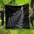 New Zealand Te Reo Māori Quilt Simple Black Fern