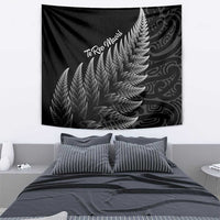 New Zealand Te Reo Mori Tapestry Simple Black Fern LT9 - Polynesian Pride