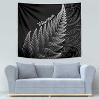 New Zealand Te Reo Mori Tapestry Simple Black Fern LT9 - Polynesian Pride