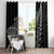 New Zealand Te Reo Māori Window Curtain Simple Black Fern