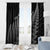 New Zealand Te Reo Māori Window Curtain Simple Black Fern