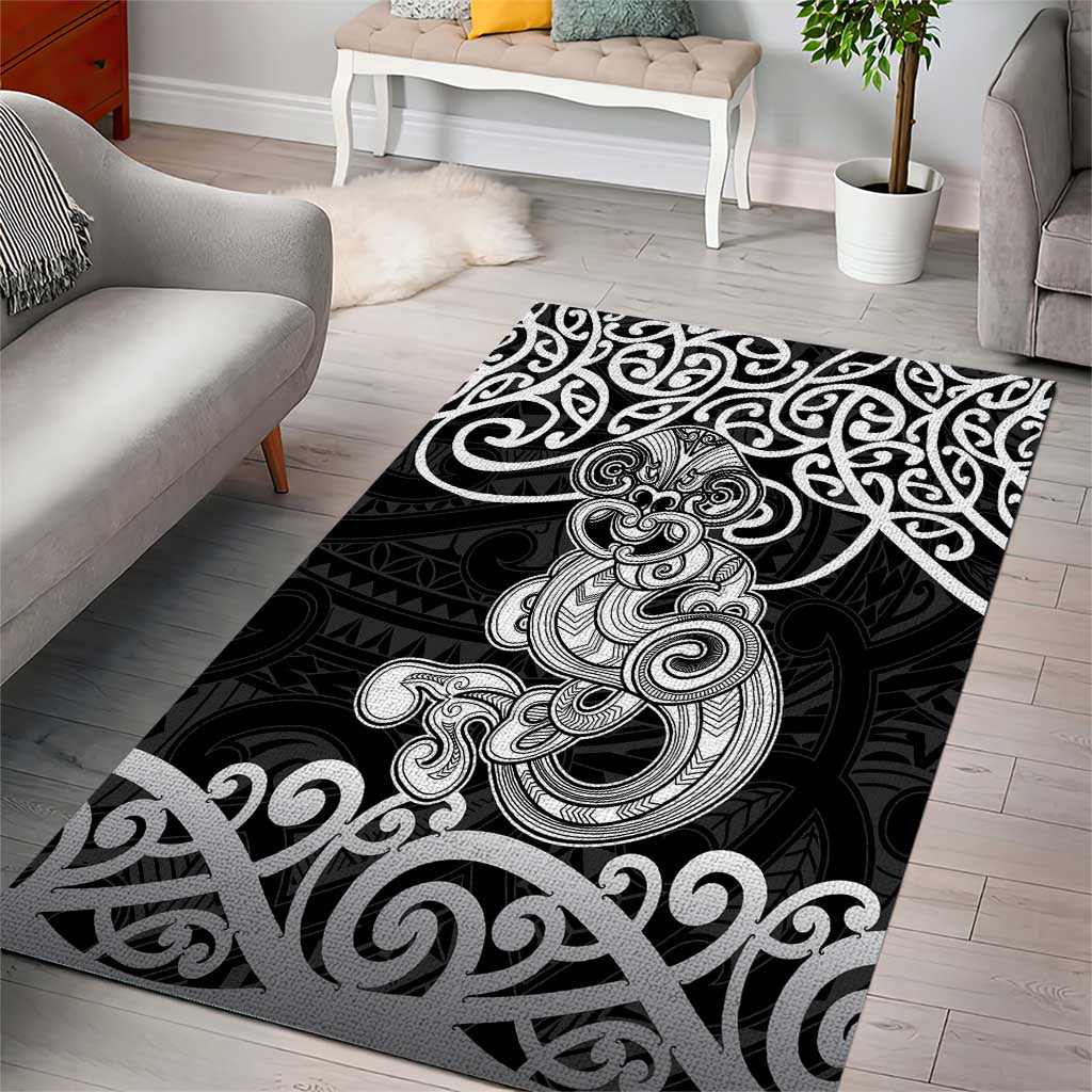 Te Reo Maori Tiki Inspired Art Area Rug LT9 - Polynesian Pride