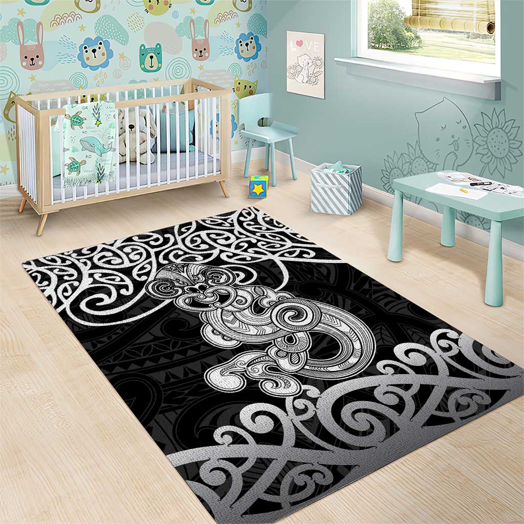 Te Reo Maori Tiki Inspired Art Area Rug LT9 - Polynesian Pride