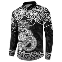 Te Reo Maori Tiki Inspired Art Button Sweatshirt LT9 - Polynesian Pride