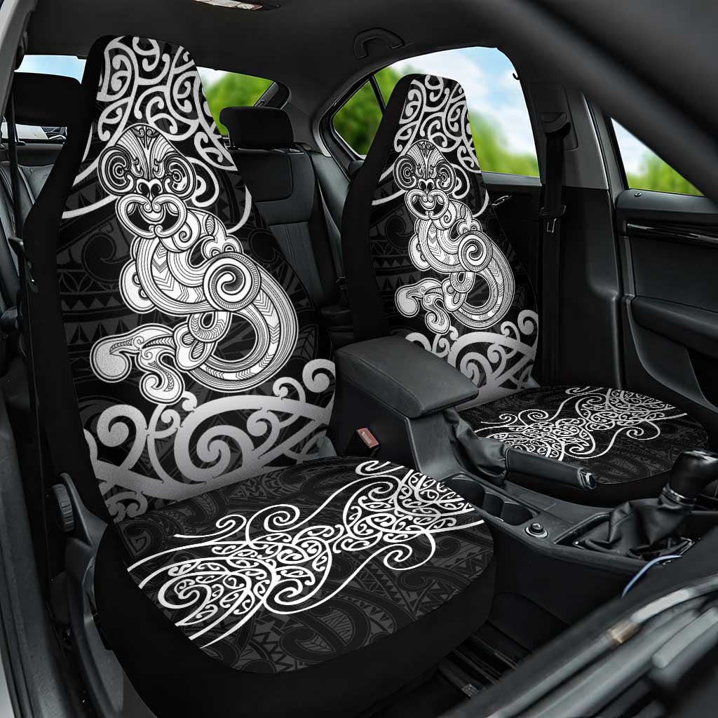 Te Reo Maori Tiki Inspired Art Car Seat Cover LT9 One Size Black - Polynesian Pride