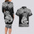 Te Reo Maori Tiki Inspired Art Couples Matching Long Sleeve Bodycon Dress and Hawaiian Shirt