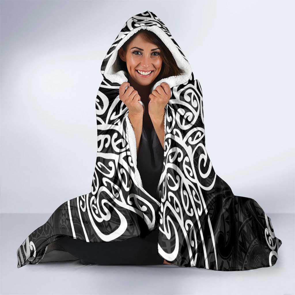 Te Reo Maori Tiki Inspired Art Hooded Blanket LT9 - Polynesian Pride