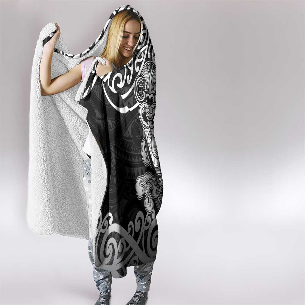 Te Reo Maori Tiki Inspired Art Hooded Blanket LT9 - Polynesian Pride