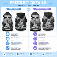 Te Reo Maori Tiki Inspired Art Pet Hoodie LT9 - Polynesian Pride