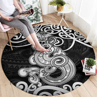 Te Reo Maori Tiki Inspired Art Round Carpet LT9 - Polynesian Pride