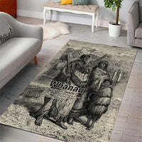 Whanau Maori Language Area Rug Te Reo Maori Inspired Art LT9 - Polynesian Pride