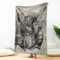 Whanau Maori Language Blanket Te Reo Maori Inspired Art LT9 - Polynesian Pride