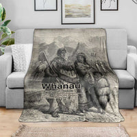 Whanau Maori Language Blanket Te Reo Maori Inspired Art LT9 - Polynesian Pride