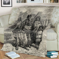 Whanau Maori Language Blanket Te Reo Maori Inspired Art LT9 - Polynesian Pride