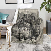 Whanau Maori Language Blanket Te Reo Maori Inspired Art LT9 - Polynesian Pride