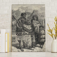Whanau Maori Language Canvas Wall Art Te Reo Maori Inspired Art LT9 Without Frame Nude - Polynesian Pride