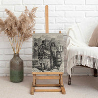 Whanau Maori Language Canvas Wall Art Te Reo Maori Inspired Art LT9 - Polynesian Pride