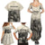 Whanau Maori Language Family Matching Summer Maxi Dress and Hawaiian Shirt Te Reo Maori Inspired Art