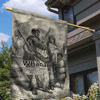 Whanau Maori Language Garden Flag Te Reo Maori Inspired Art LT9 - Polynesian Pride