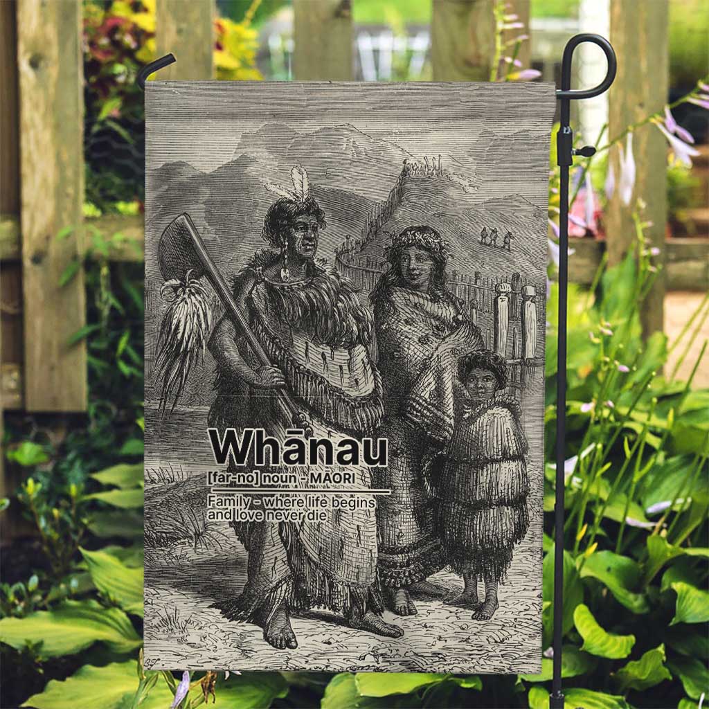 Whanau Maori Language Garden Flag Te Reo Maori Inspired Art LT9 Garden Flag Nude - Polynesian Pride