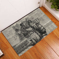 Whanau Maori Language Rubber Doormat Te Reo Maori Inspired Art LT9 - Polynesian Pride