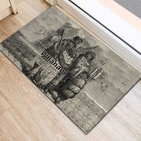 Whanau Maori Language Rubber Doormat Te Reo Maori Inspired Art LT9 - Polynesian Pride