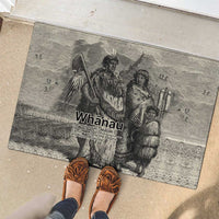 Whanau Maori Language Rubber Doormat Te Reo Maori Inspired Art LT9 - Polynesian Pride
