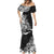 Polynesian Sunset Plumeria Mermaid Dress Pacific Island Tribal Black Style LT9 - Polynesian Pride