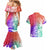 Polynesian Sunset Plumeria Couples Matching Mermaid Dress and Hawaiian Shirt Pacific Island Tribal Blossom Style LT9 - Polynesian Pride