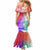 Polynesian Sunset Plumeria Mermaid Dress Pacific Island Tribal Blossom Style LT9 - Polynesian Pride