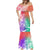 Polynesian Sunset Plumeria Mermaid Dress Pacific Island Tribal Blossom Style LT9 - Polynesian Pride