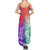 Polynesian Sunset Plumeria Summer Maxi Dress Pacific Island Tribal Blossom Style LT9 - Polynesian Pride