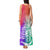 Polynesian Sunset Plumeria Tank Maxi Dress Pacific Island Tribal Blossom Style LT9 - Polynesian Pride