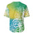 Polynesian Sunset Plumeria Baseball Jersey Pacific Island Tribal Green Style LT9 - Polynesian Pride