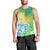 Polynesian Sunset Plumeria Men Tank Top Pacific Island Tribal Green Style LT9 - Polynesian Pride