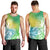 Polynesian Sunset Plumeria Men Tank Top Pacific Island Tribal Green Style LT9 - Polynesian Pride