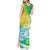 Polynesian Sunset Plumeria Tank Maxi Dress Pacific Island Tribal Green Style LT9 - Polynesian Pride