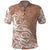 Polynesian Sunset Plumeria Polo Shirt Pacific Island Tribal Nude Style LT9 Nude - Polynesian Pride